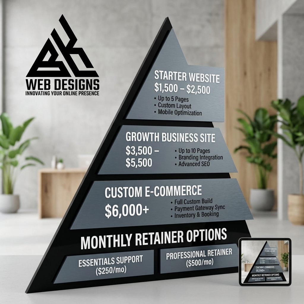 BLK web design pricing